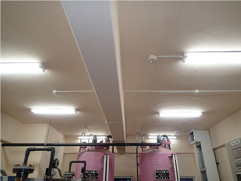 管理館照明・火災報知設備更新工事 ＜新潟市水道局青山浄水場＞